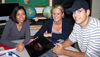 Students work in a group during a Merit section at Illinois.